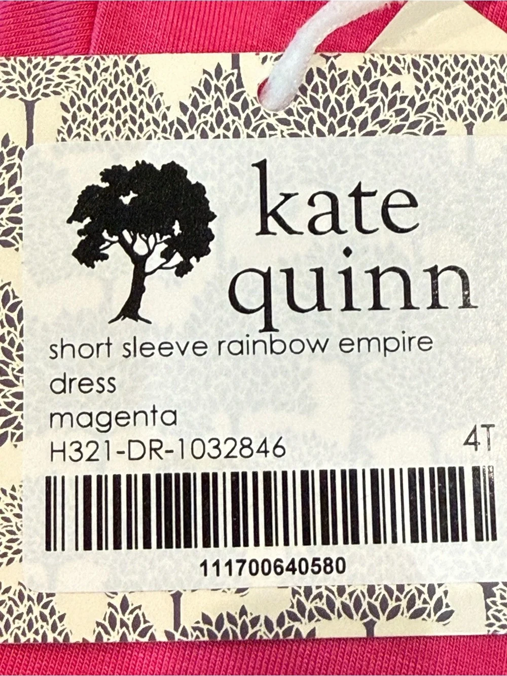 Kate Quinn Rainbow Empire Magenta Dress
